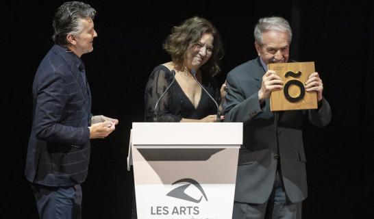  Mr. Miquel Lerín, receiving the Honorary Award at the VII Opera XXI Awards Gala ©artsfotografia